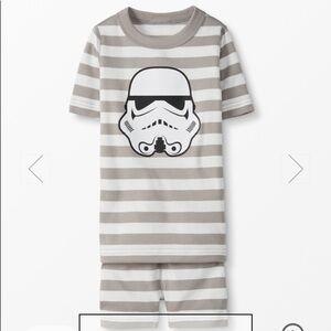 Hanna Andersson NWT Star Wars Stormtrooper Short John Pajamas Organic 18-24 mos